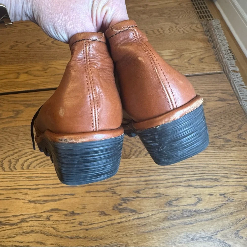 Fly London Pert wedge Brown‎ Leather Ankle Boots